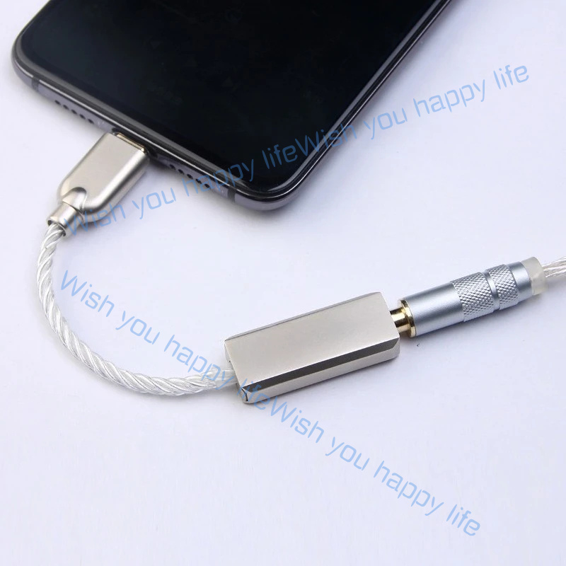 Usb C Earphone - Cabo USB-C Masculino para Fêmea de