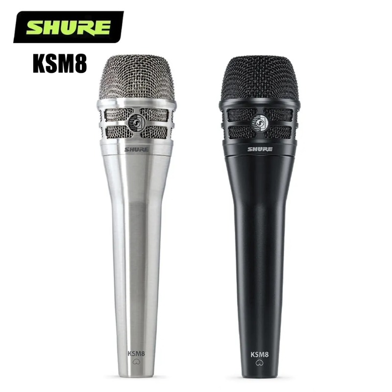 Shure Mic Sm58 - Microfone Dinâmico Profissional Shure KSM8, Microfone