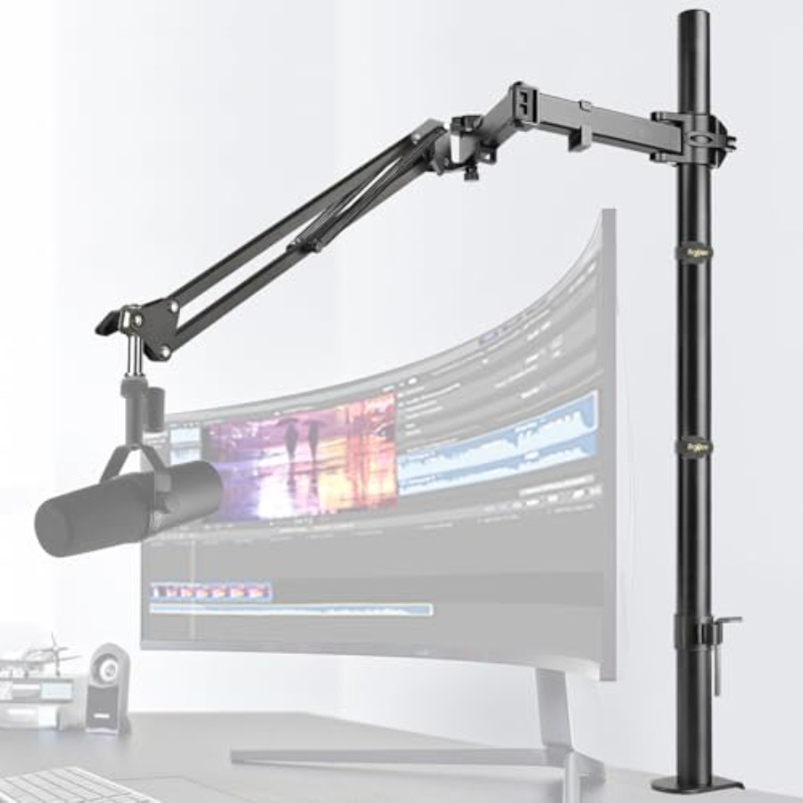 Shure Mic Sm7B - Suporte de Microfone Ajustável com Braço