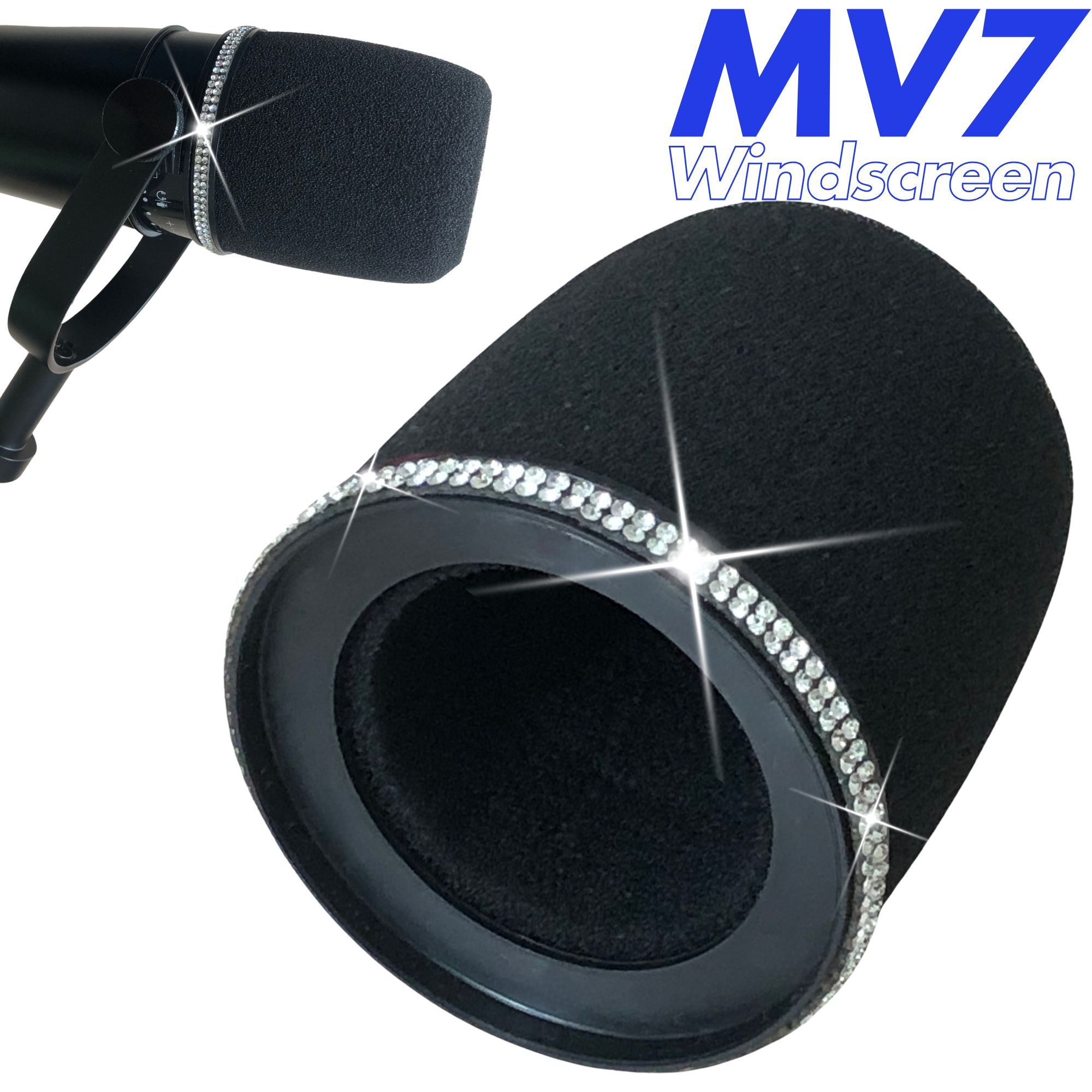 Shure Mic Mv7 - Filtro Pop Shining MV7 para Microfones