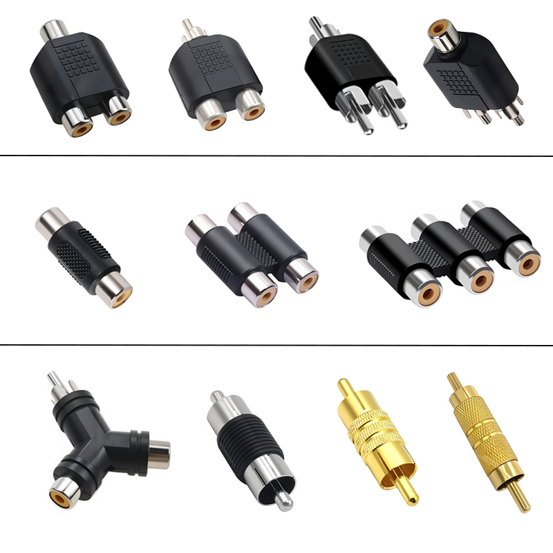 5 pçs rca jack fêmea para mach - Audio Splitter Y avaliação e preço