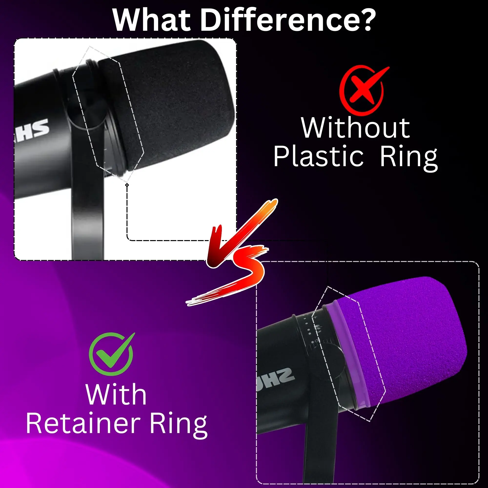 Espuma MV7 para Microfones Shu - Shure Mic Mv7 avaliação e preço