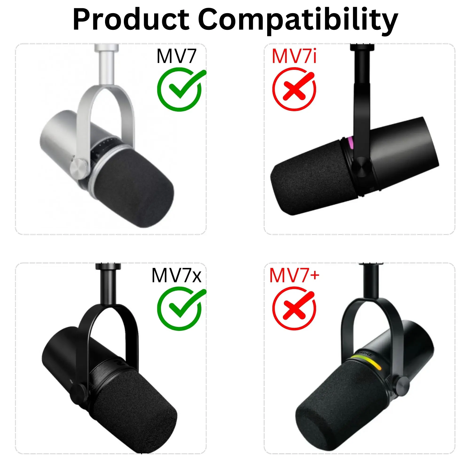 Espuma de Substituição MV7 com - Shure Mic Mv7 avaliação e preço