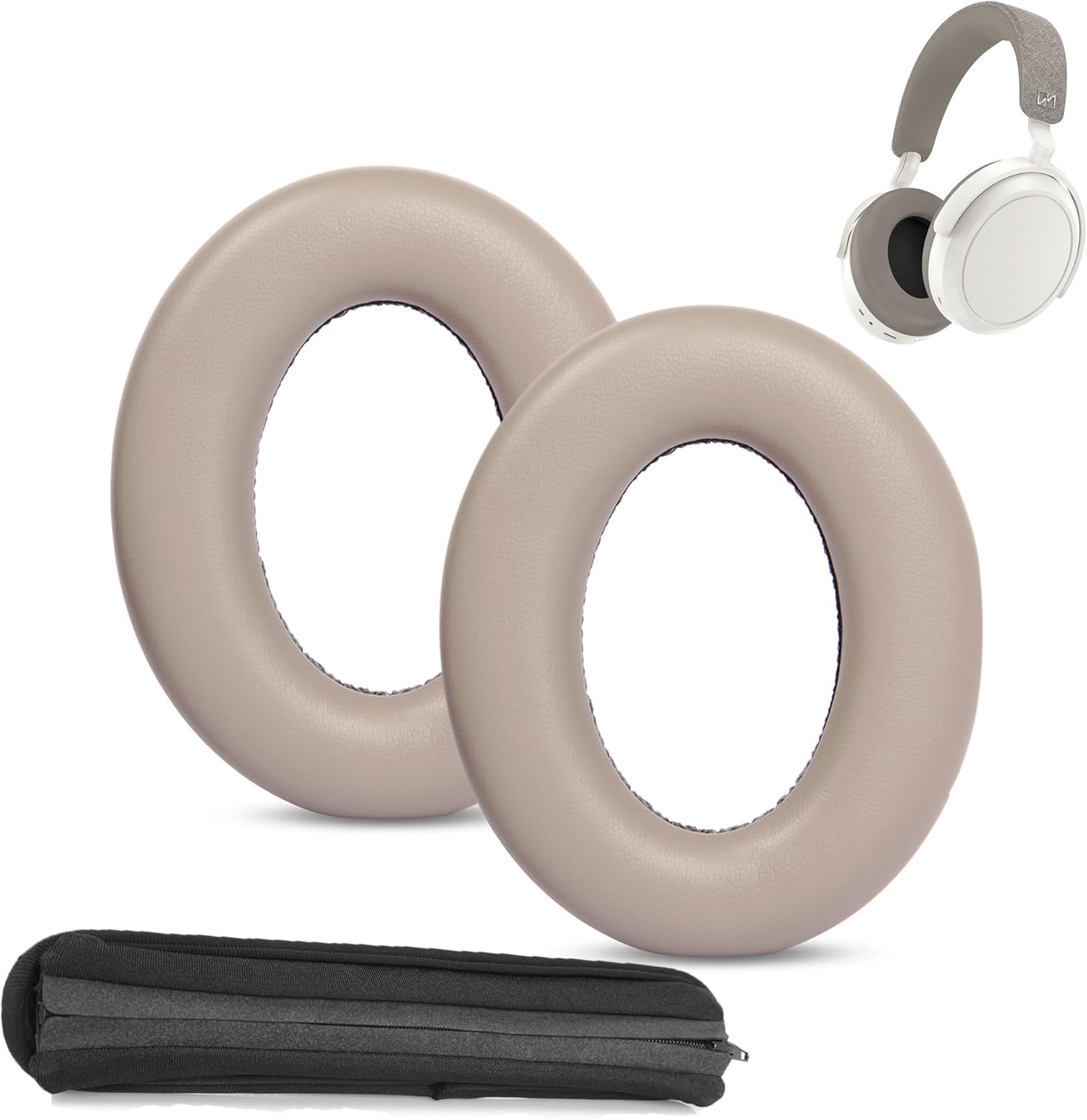 Almofadas de ouvido macias e c - Sennheiser Headphone Momentum 4 avaliação e preço